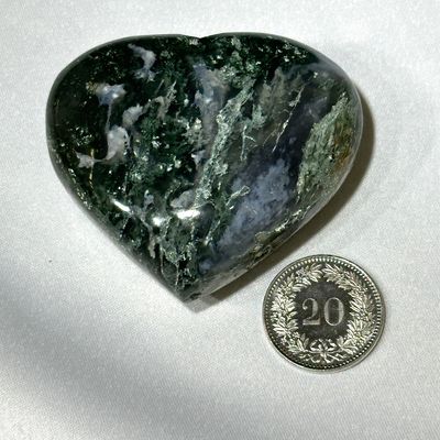 Grüner Achat Herz 55  x 48 mm
