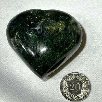 Grüner Achat Herz 52  x 48 mm