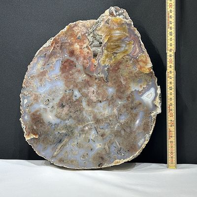 Sehr grosse Achat Platte Natur 32 x 27 x 2.5 cm