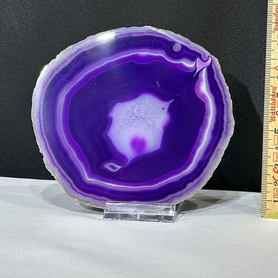 Achat Platte Violett 116 x 114 x 6.5 mm