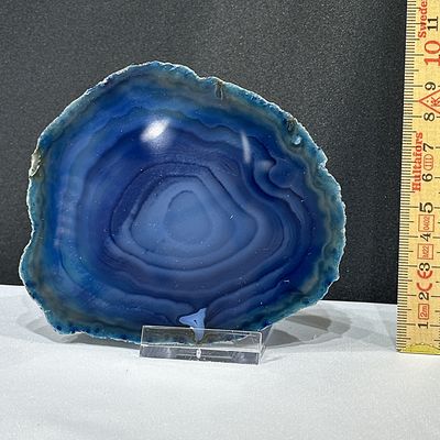 Achat Platte Blau 114 x 98 x 5.5 mm