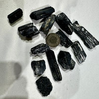 Schwarzer Turmalin Schörl 10 - 25 Gramm