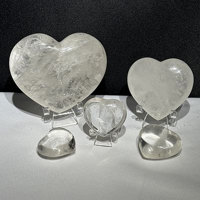 Bergkristall Herzen