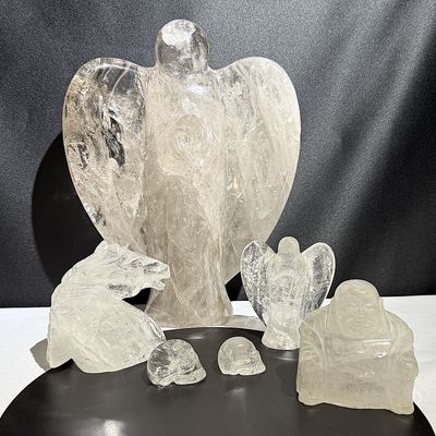 Bergkristall Engel / Tier / Budda / Schädel usw.