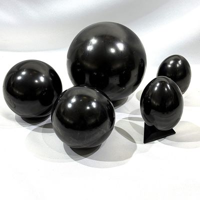 Schungit Kugel und Ei