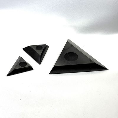 Schungit Untersetzer für Kugel und Ei