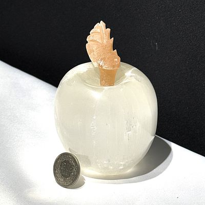 Selenit Apfel ca. 800 Gramm