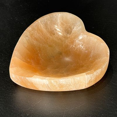 Selenit Herz Schale