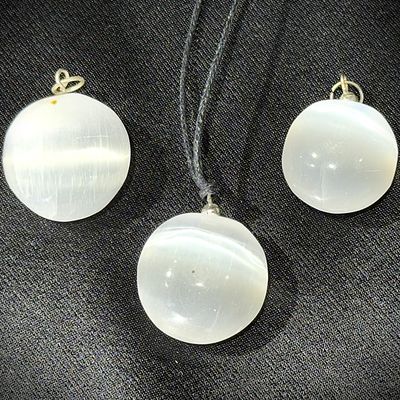 Selenit Anhänger  ca:  21mm