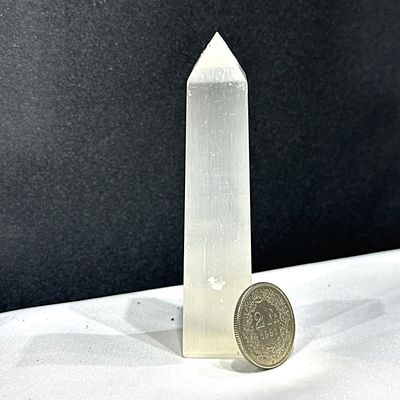 Selenit Obelisk ca  105 x 23 mm
