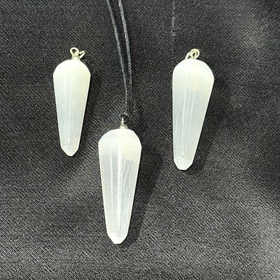 Selenit Anhänger 36 x14 mm