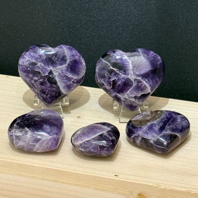 Chevron Amethyst Herz