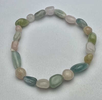 Aquamarin und Morganit Armband