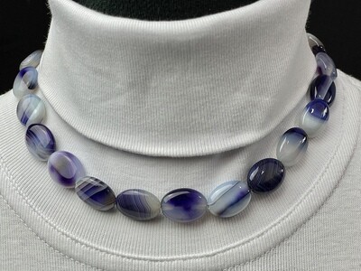 Chevron Amethyst Halskette