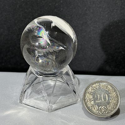 Bergkristall Kugel Glasklar 33 mm