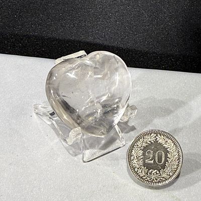 Bergkristall Herz Glasklar 3.6 cm