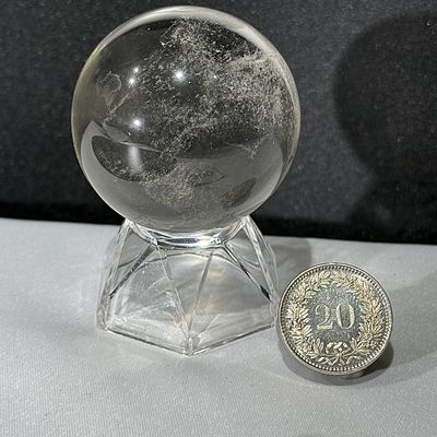 Bergkristall Kugel Glasklar 43 mm