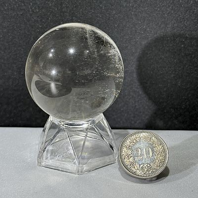 Bergkristall Kugel Glasklar 43 mm