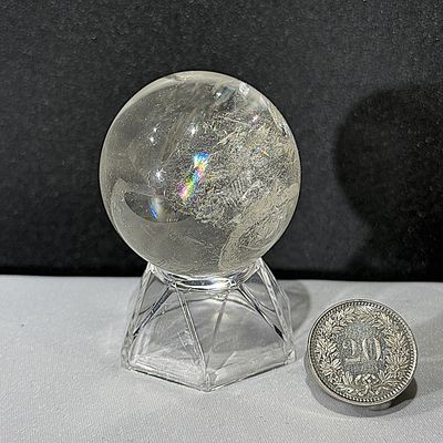 Bergkristall Kugel Glasklar 42 mm