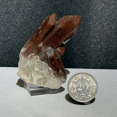 Fantastische Eisenkiesel / Hematoid Quarz Stufe auf Sockel Fantastische Eisenkiesel / Hematoid Quarz Stufe auf Sockel