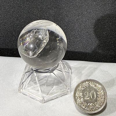 Bergkristall Kugel Glasklar 33 mm