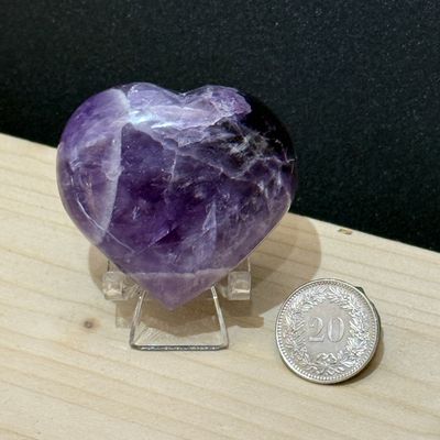 Chevron Amethyst Herz 48 mm