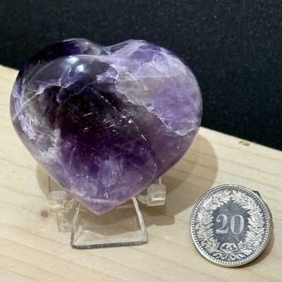Chevron Amethyst Herz 48 mm