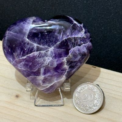 Chevron Amethyst Herz 59 mm