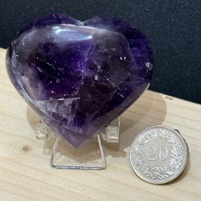 Chevron Amethyst Herz 52 mm