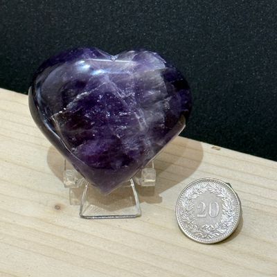 Chevron Amethyst Herz 52 mm