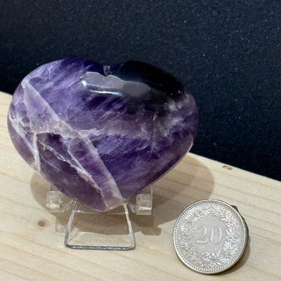 Chevron Amethyst Herz 53 mm