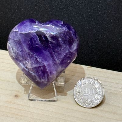 Chevron Amethyst Herz 48 mm