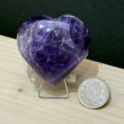 Chevron Amethyst Herz 48 mm