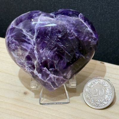 Chevron Amethyst Herz 59 mm