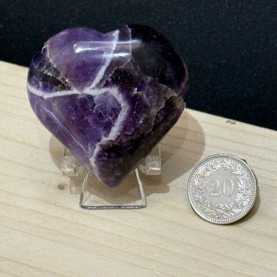 Chevron Amethyst Herz 47 mm