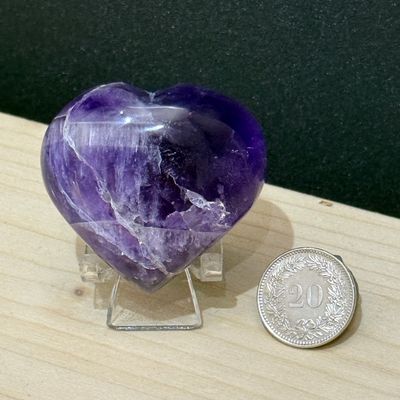 Chevron Amethyst Herz 46 mm