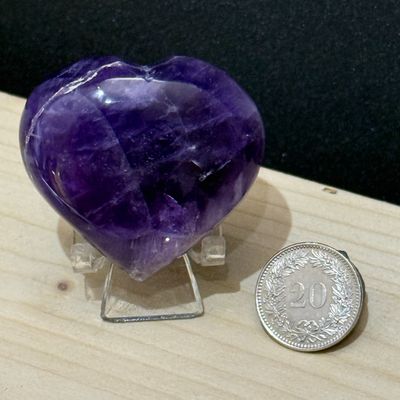 Chevron Amethyst Herz 46 mm