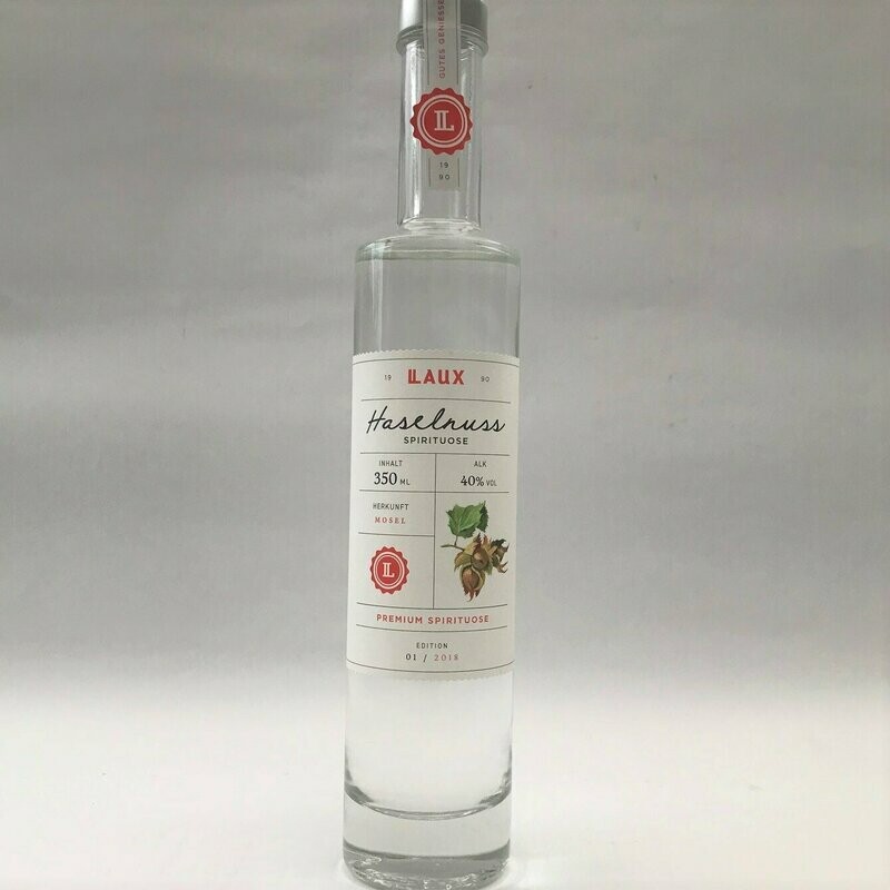 LAUX Haselnuss Spirituose 40%, Haselnuss Schnaps, 350ml
