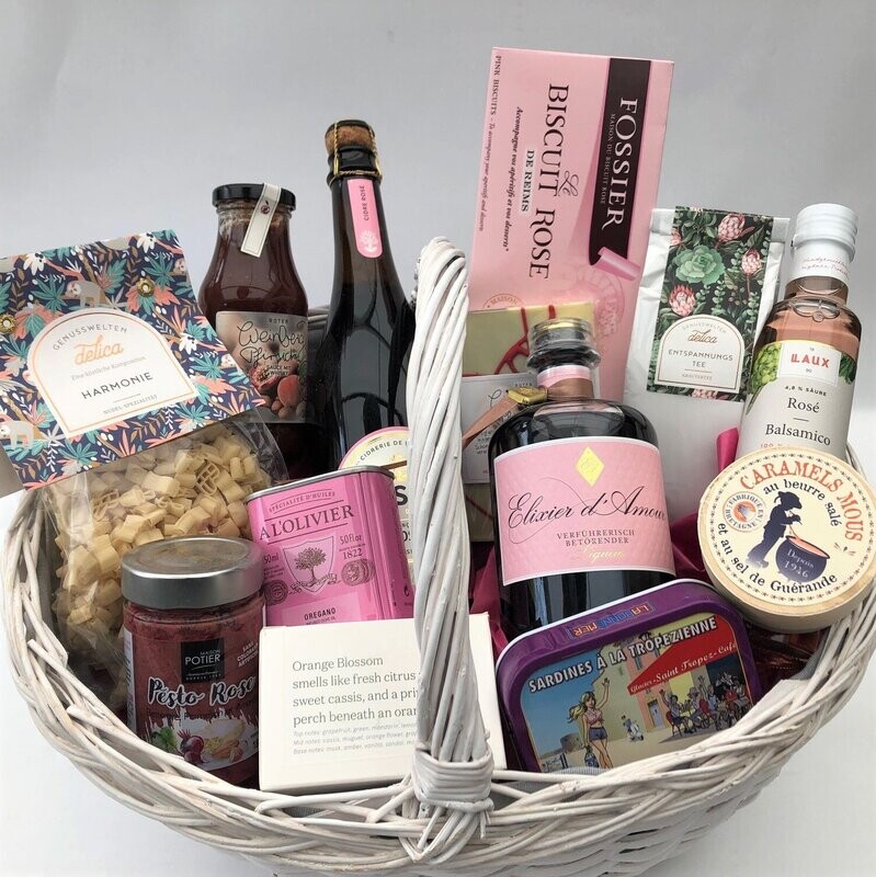 Präsentkorb  "rosa Traum"