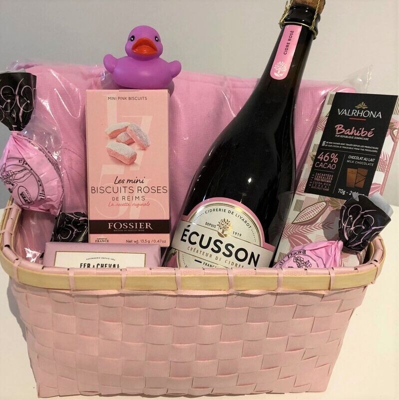 Präsentkorb  "Wellness rosa"
