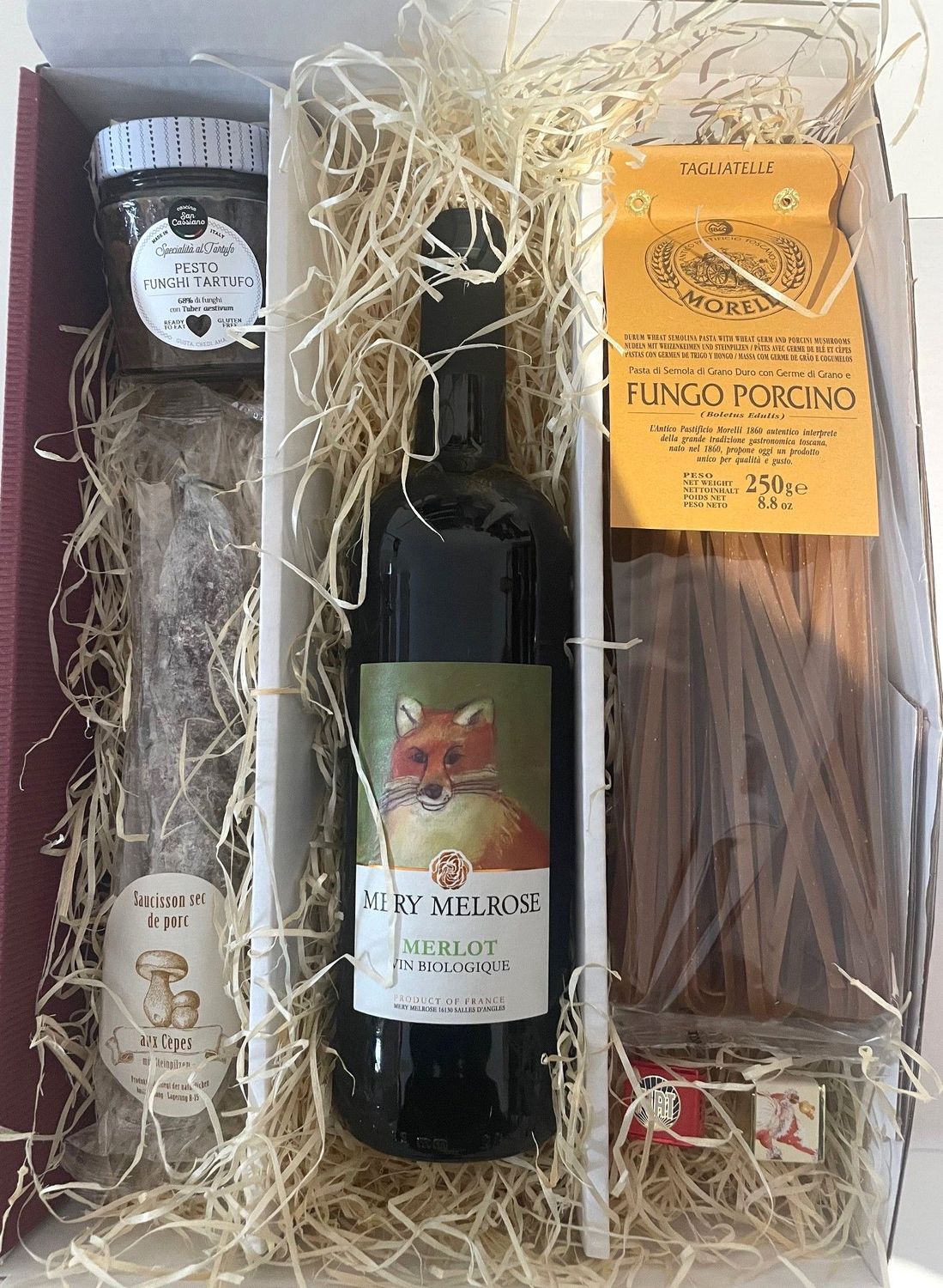 Weihnachtspräsent Steinpilzmenü