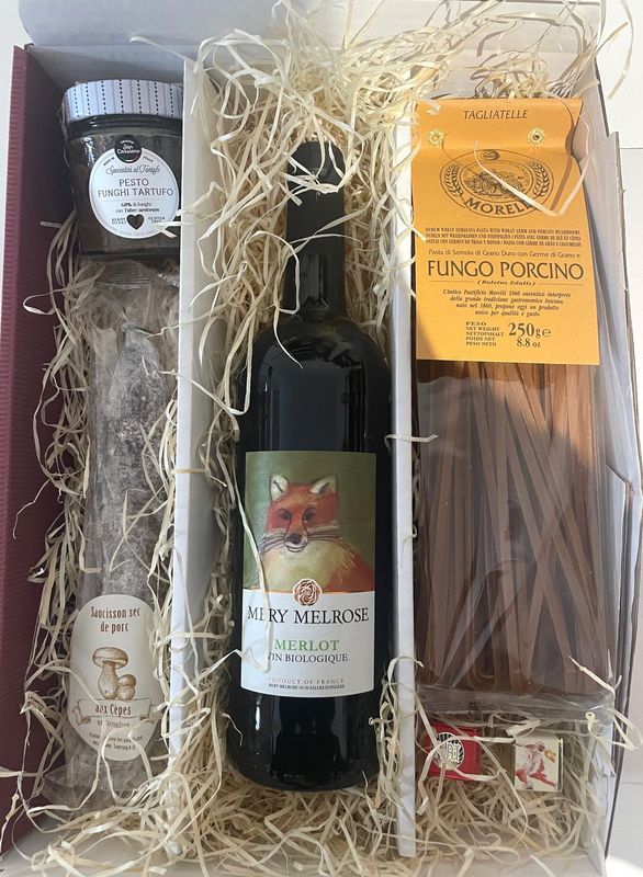 Weihnachtspräsent Steinpilzmenü