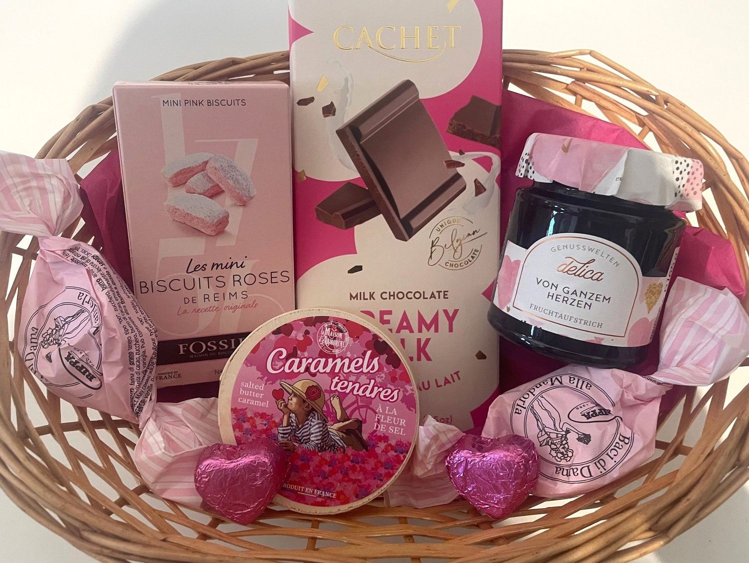 Präsentkorb "Rosa Laune"