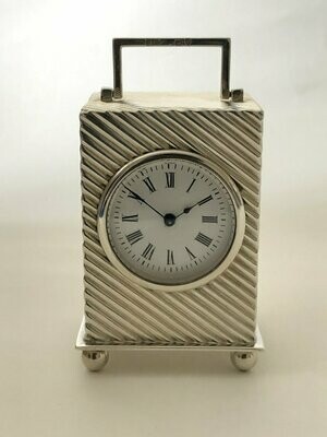 Silver carriage clock