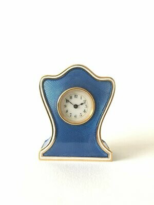 Miniature Guilloche Carriage Clock