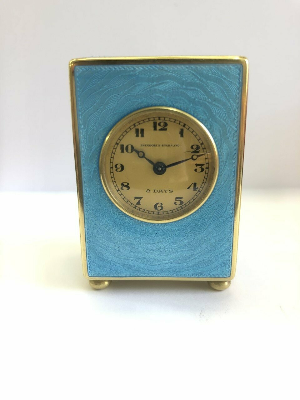 Antique Guilloche Carriage Clock