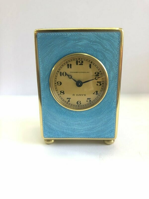Antique Guilloche Carriage Clock