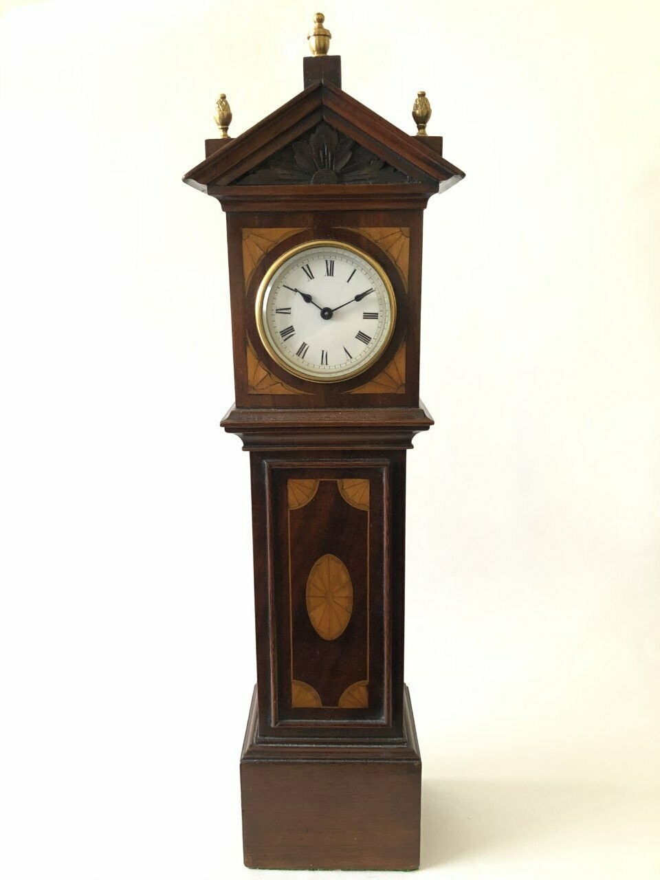 Miniature Inlaid Longcase Clock