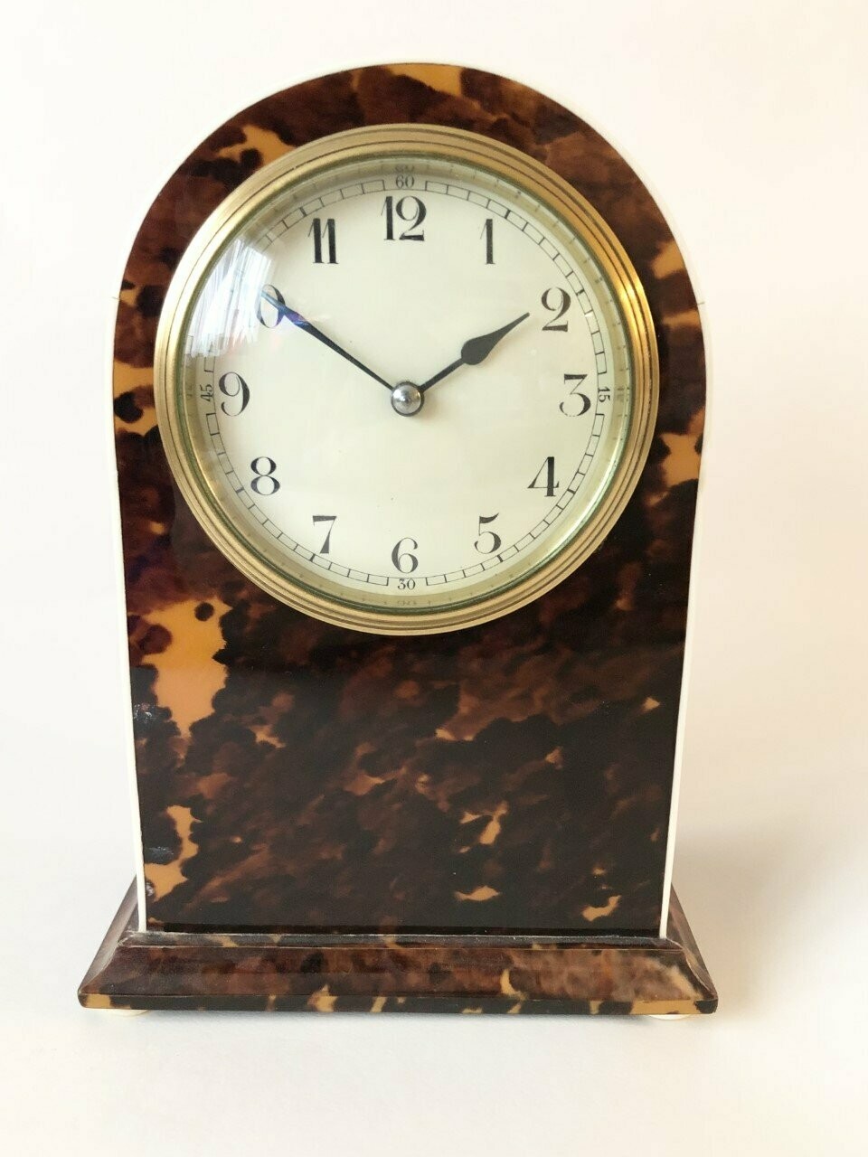 Tortoiseshell And Ivory Mantle Clock