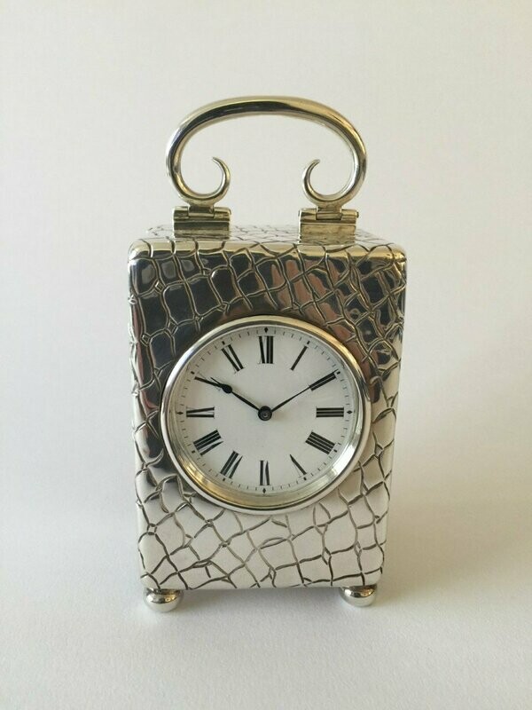 William Comyns Silver Carriage Clock